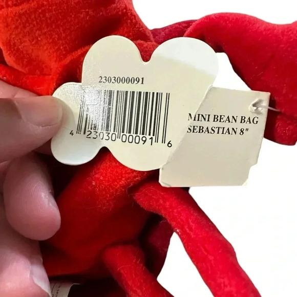 Disney Little Mermaid Plush Sebastian the Crab Red Plush Stuffed Animal Toy 8" - Picture 4 of 4